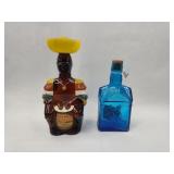 Pair Glass Bottles: Rum & Syrup