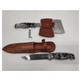 Pair Colonial Hunting Knife & Hatchet
