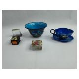 Chinese Cloisonne & Trinket Box Group