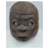 Hand Carved Wood Anthropomorphic Mask