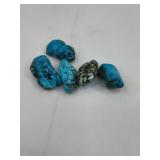 Set Polished Turquoise Nuggets