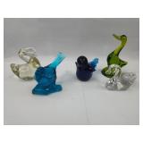 Fenton & Glass Bird Figurine Collection