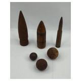 Set of Historical Projectiles & Shells