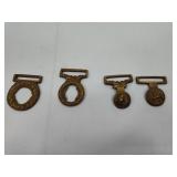 Brass Military & Naval Belt Slides/Loop