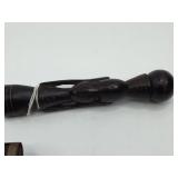 Carved Wood & Metal Letter Opener