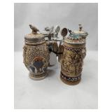 Set 4 Avon Brazilian Ceramic Steins