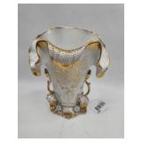 19th C. French Gilt Porc. Spill Vase