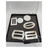 Set Mother-of-Pearl Buckles & Buttons