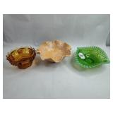 3 American Glass & Ceramic Bowls