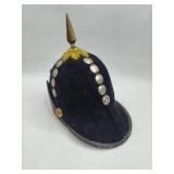 Black Felt Spiked Fraternal Helmet