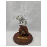 Glass Baron Noble Spirit Deer on Wood