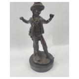 Cast Metal Figure of a Dancing Boy