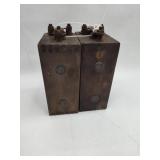 Pair Wood Case Ignition Coils
