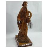 Moses Polychrome Wood Sculpture