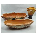 Set 3 Roseville & Weller Art Pot. Vess