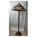 Tiffany Style Leaded Glass Floor Lamp