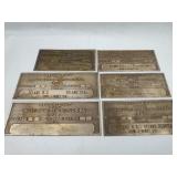 Etched Brass Band Award Plaques