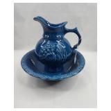 McCoy Pottery Turkey Pitcher & Basin