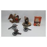 Set of Die-Cast Cannons & Objects