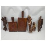 SE Asian & Pacific Carved Wood Tools