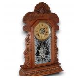 Antique Ansonia 'Kensico' Etched Glass Kitchen...
