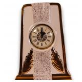LeMiens 24k Gold White Porcelain Lanshire Clock