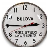 Bulova Pagel's Jewelers Vintage Bubble Clock Adver