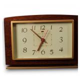 'Candlewick'7H188 Mahogany Brass Clock