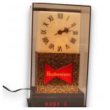 Budweiser Hudy's Lighted Vintage Advertising Clock
