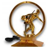 Golden Hour Bowling Trophy Clock