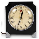 RARE 'Petite' AB3F52 Black Chrome GE Accent Clock