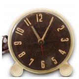 'Luminous Alarm' 7H196 GE Brown Ivory Clock