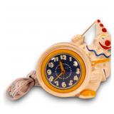 RARE 'Clown Clock' 7H186 Ceramic Telechron Clock