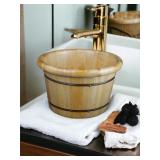 Festcool 16' Solid Cedar Wood Foot Soaking Tub