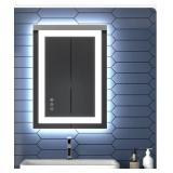 20' x 28' LED Bathroom Light Mirror - Anti Fog Sho