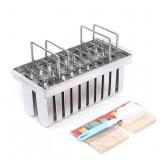 Ice Pop Mold Set, 20-Piece Stainless Steel Commerc