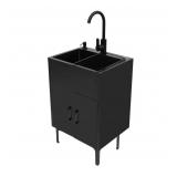 Freestanding Utility Sink with Cabinet Laundry Sta