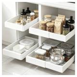 DEKAVA 2Pack Pull Out Cabinet Organizer Expandabl