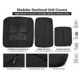 Black Modular Sectional Left/Right Replacement Cov