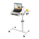 Adjustable Rolling Laptop Table ,Computer Desk Sta