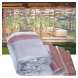 Clear Vinyl Curtains for Patio Winter, Commercial