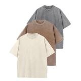 Arssm 3 Pack Men Oversized T Shirts Vintage Tee Lo