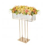 Crystal Flower Stand Set of 2, 35.4in Frame Square