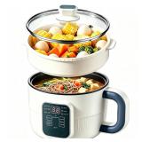 1.5Qt/1.4L Electric Hot Pot, Nostick Ramen Cooker