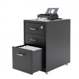 GUIAFUHYE 3-Drawer Vertical File Cabinet, Metal Mo
