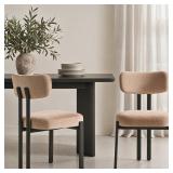 CIMOTA Dining Chairs Set of 2, Modern Chenille Fab