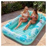 SLOOSH Inflatable Tanning Pool Lounger Float,85' x