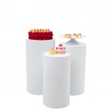 SNKOURIN 3 Pcs Round Cylinder Stands for Party, De