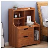 XYIANG Bedside Table, Side Table with Open Compart
