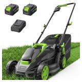 STEELITE Cordless Lawn Mower, 20V Battery Powered